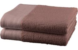 ColourMatch Pair of Bath Towels - Cafe Mocha